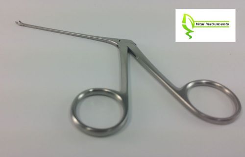 Micro ear forceps house oval cup shape 3&#034; delicate angle left sinus ent surgical for sale