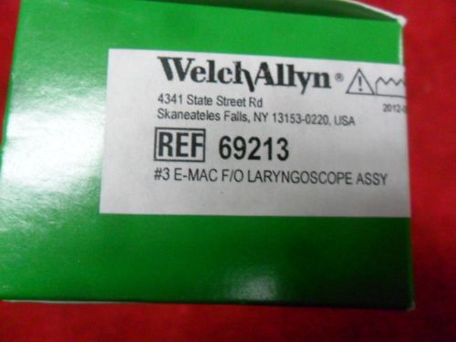 New!! Welch Allyn 69213 English MacIntosh Laryngoscope Blade Size 3