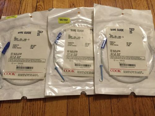 Lot of 3: *Cook Medical Wireguide TSC-25-145-3