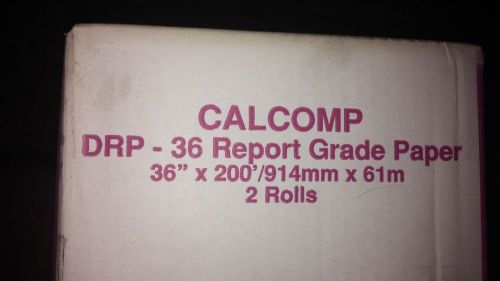 CALCOMP DRP-36 36&#034; X 200&#039; REPORT GRADE PAPER 2 ROLLS PER CARTON