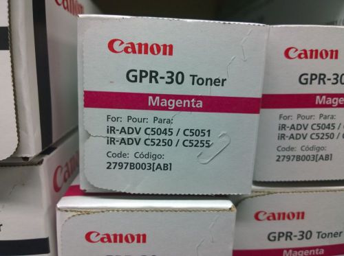 Canon oem genuine Magenta Toner 2797B003 AA GPR 30 ir advance 5045 5051 5250 525