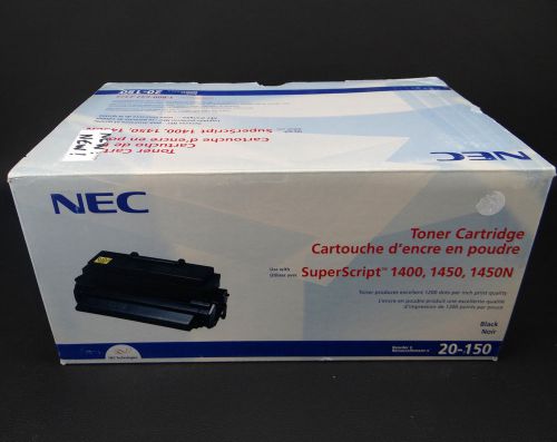 New sealed genuine oem nec black noir toner cartridge 20-150 box #1 for sale
