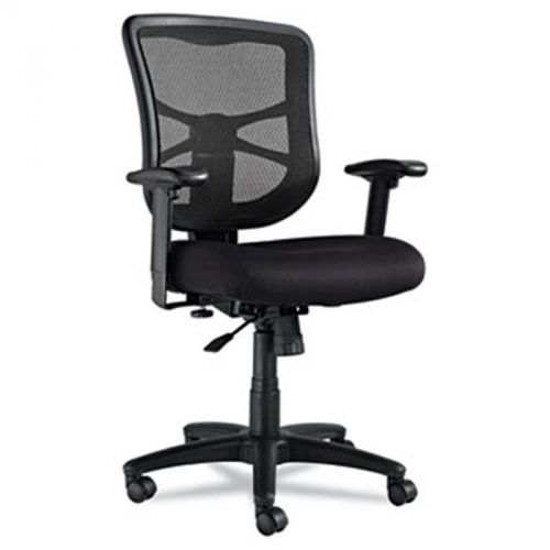 Alera plus elusion series mesh mid-back swivel tilt office chair, black for sale