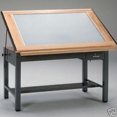 New drafting table light lighted architect desk furniture for sale