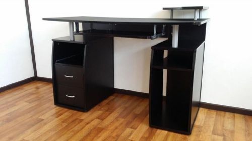 01 exzec black office computer desk table for pc or mac brand new for sale