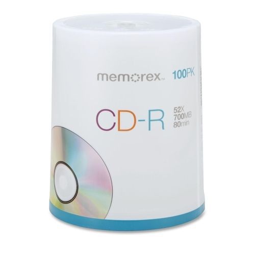 Memorex CD Recordable Media - CD-R -52x -700 MB - 100 Pack -120mm1.33Hr