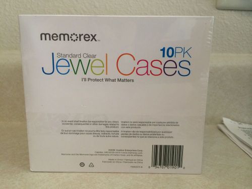 10 pack of memorex jewel cases