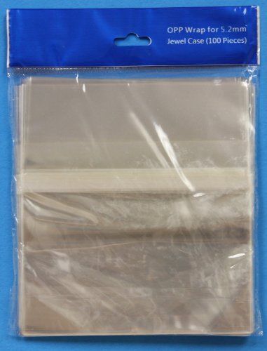 Resealable Plastic Wrap SLIM CD Sleeves 500-Pak