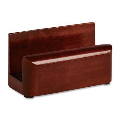 Rolodex Wood Tones Business Card Holder - Wood - 1 Each - Mahogany (ROL23330)