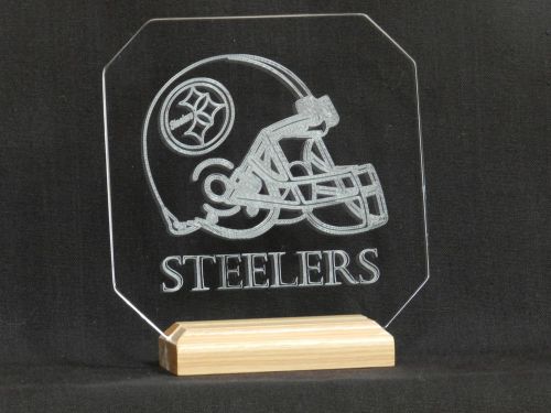 Pittsburgh Steelers Engraved Acrylic Plaque Steelers NFL Helmet FREE SHIPPING