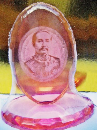 Acrylic Laser Pink Birth KING RAMA 5 Wat Phra Kaew Emerald Palace Souvenir Gift