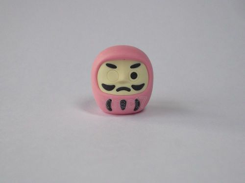 Iwako Japan Good Luck Charm Ward Off Evil Pink Eraser Made in Japan
