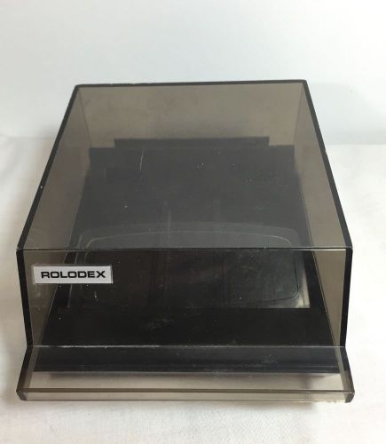 Vintage Rolodex S-310C Petite Telephone Address Business Card Office File Box