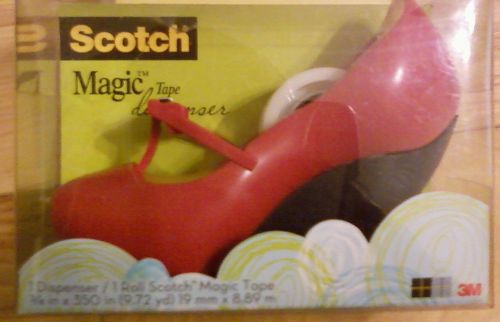 Scotch Magic Red Fashion Wedge Shoe DeskTop Tape Dispenser - Brand New