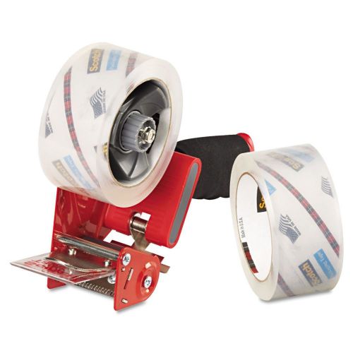 Scotch packaging tape dispenser with two rolls of tape 1.88&#034;x54.6yds 2pack for sale