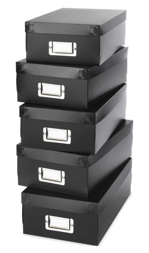Organizer Boxes in Black - Set of 5 [ID 2879648]