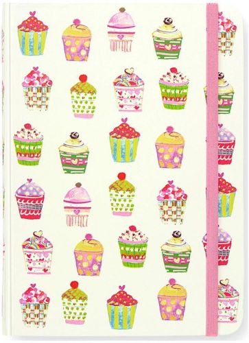 Peter pauper b6 lined notebook cupcakes journal for sale