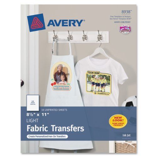 Avery Iron-on Transfer Paper - Letter - 8.50&#034; X 11&#034; - Matte - 18 / (ave8938)