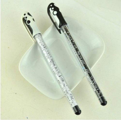 Lot 4pcs cute korean white black 0.5mm roller ball point pens office supply cute for sale