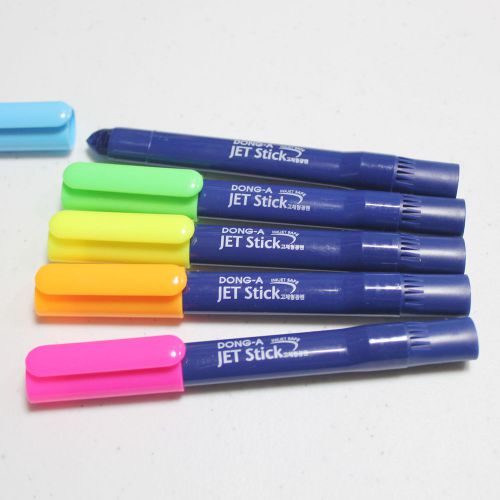 Dong-A Jet Solid Stick Type Highlighter Pen.Text Underliner-5Colors Choose color