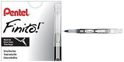 PENTEL Finito Porous Point Pens, Extra-Fine, Black - 3 Pens