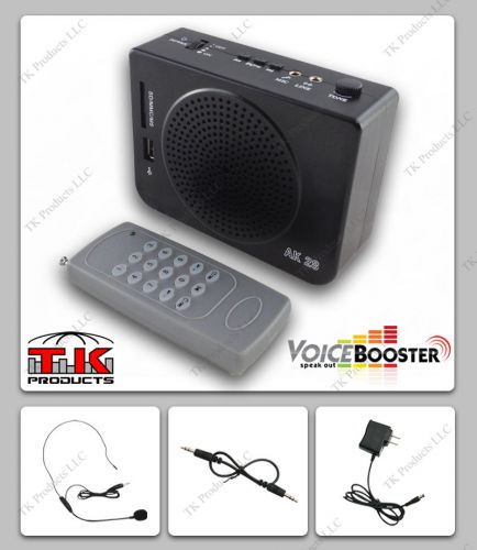 Voicebooster loud portable voice amplifier 16watt (aker) mrak28 mp3 with remote for sale