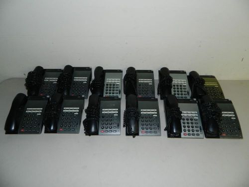 (10x)  NEC, OFFICE BUSINESS WAREHOUSE PHONES DTU-8-1 (BK) TEL w/ HANDSETS /WIRES