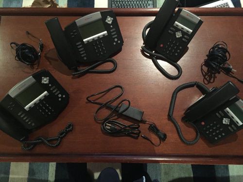Four VoIP Telephone System (Two Polycom IP 550s &amp; Two Polycom IP 331s)
