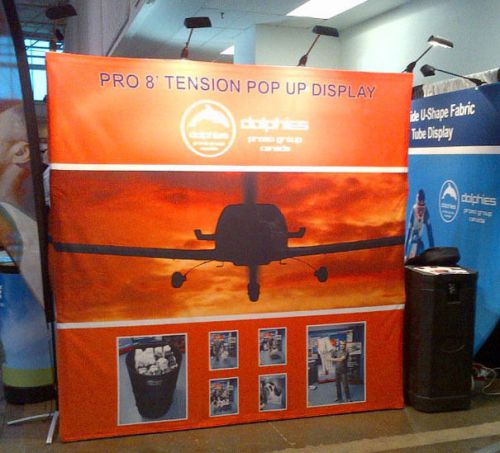 Trade Show Event Tension Fabric Pop Up Booth Display + Dye-Sublimation Graphics