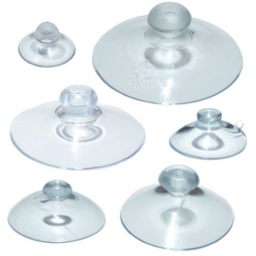 Pkt of 4 standard suction cups choose 19, 25, 32, 45, 56, 63mm or pack of all 6 for sale