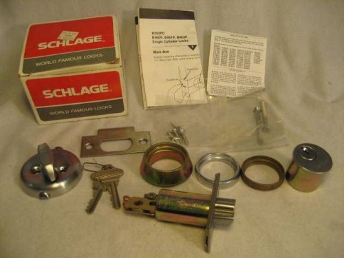 Schlage Single cylinder deadlatch B250PD 626 2-3/8&#034; Backset