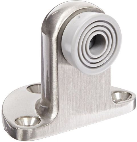 Brass door stop 1-1/4&#034; fastener with plastic anchor 2-1/2&#034; base width base for sale