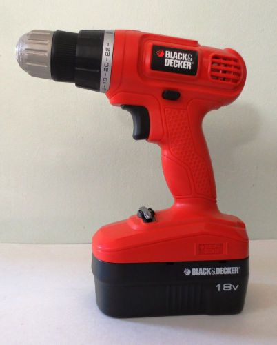 BLACK &amp; DECKER GC1800 DRILL/DRIVER WITH 18V BATTERY PACK AND CHARGER - NEW