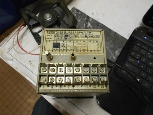 USED EUROTHERM CORP. TEMPERATURE CONTROLLER 918/SCT/J/0-799F/P10/115V/X/A//
