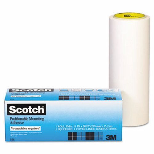 3m Positionable Mounting Adhesive, 24 in x 50 ft, Clear (MMM56824)