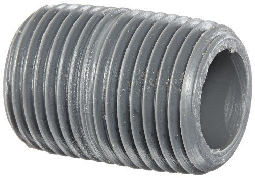 New gf piping systems cpvc pipe fitting  close nipple  schedule 80  gray  1/2&#034; n for sale