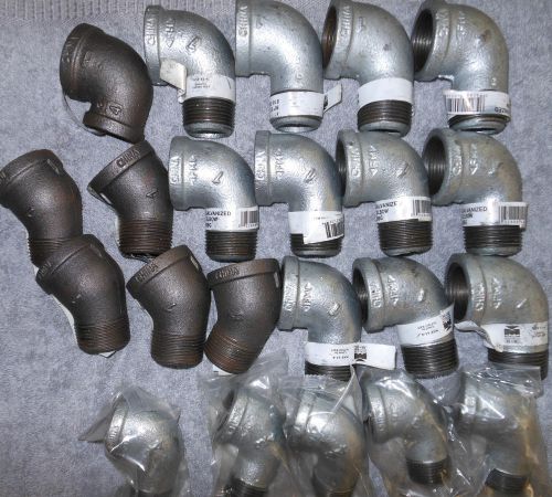 21 piece wholesale lot of  steel street elbows for sale
