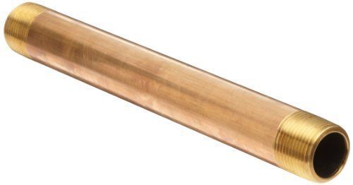 Merit brass 2012-850 schedule 40 red brass seamless pipe nipple  3/4&#034; npt male x for sale