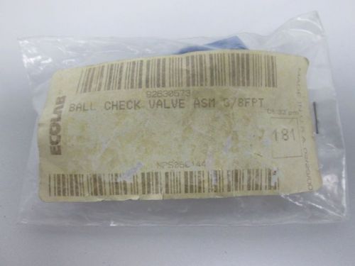 NEW ECOLAB 92630573 BALL CHECK VALVE 3/8 IN NPT D243106