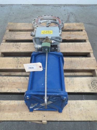 Reiss 10 in pneumatic stainless flanged knife gate valve b442815 for sale