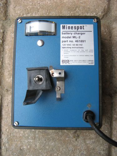 MSA Minespot Battery Charger Model ML-2   P/N 461891