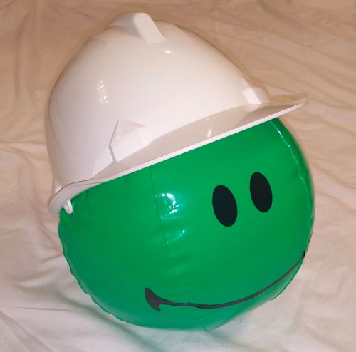 New - rugged abs hard hat with 6-point suspension and chin strap for sale