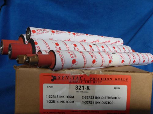 Ryobi 3200 mcd or itek 985 syn-tac 321-k 5 pcs. soft ink roller kit for sale