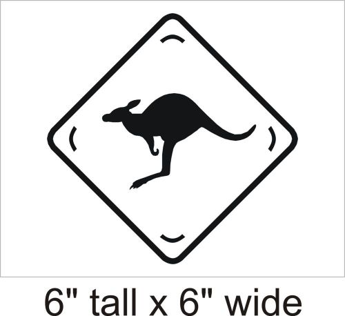 2X Kangaroo Crossing Decal Vinyl Car i Pad Laptop Window Wall Sticker-FA195