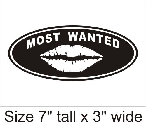 2X Most Wanted Funny Car Vinyl Sticker Decal Truck Bumper Laptop Gift - 898035