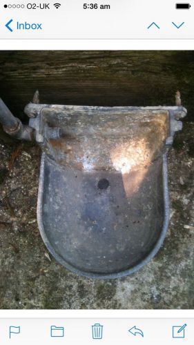 galvanised water trough