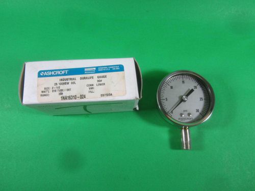 Ashcroft Industrial Duralife Gauge -- 1NA16310-024 -- New