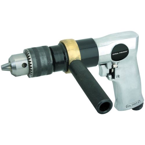 Air Drill Air Tool 7-3/4&#034; Reversible Air Drill 1/2&#034; Chuck 90 PSI Max 700 RPM Max