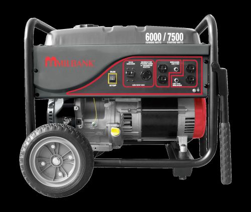Milbank mpg6000s | 6,000 watt portable generator-storm responder mpgcord25 incl. for sale