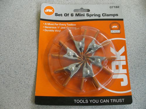 set of 6 mini spring clamps